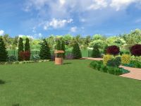 ogród przydomowy w okolicach Jarosławia